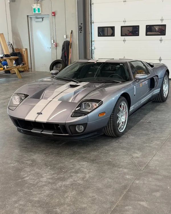 A Ford GT in the Precise Detailing bay, from the shop's own site.