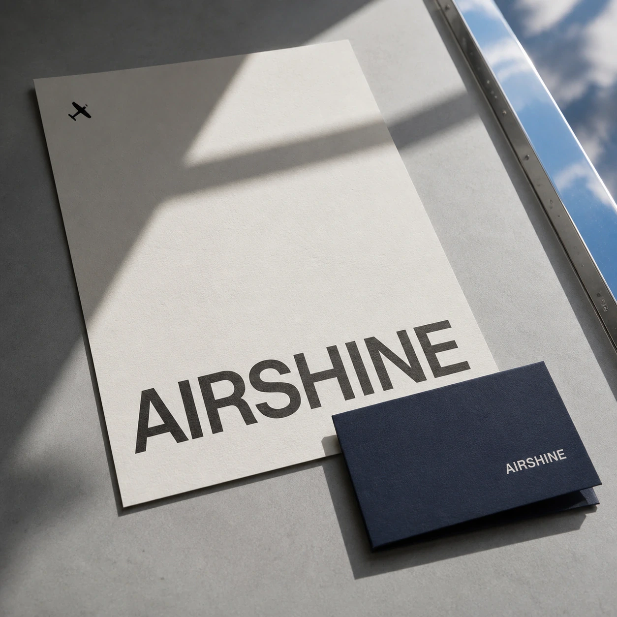 Airshine stationery: the identity on paper